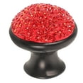 thumbnail image 5 of Aluminum Alloy Door Knobs Shining Rhinestone Mushroom Design Pull Handle Creative Drawer Knobs Cabinet Door Handle Furniture Knob with Screws (Red Black), 5 of 6