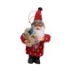 thumbnail image 1 of Decoración colgante para de Navidad, muñeco de Papá Noel con cordón, forma novedosa, altura cómoda de 19cm para decoración navideña, elegante Estilo C, 1 of 8