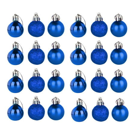 

Christmas Tree Pendant Christmas Decoration Ball Plastic Christmas Display Ball Pendant 3cm 24PCS