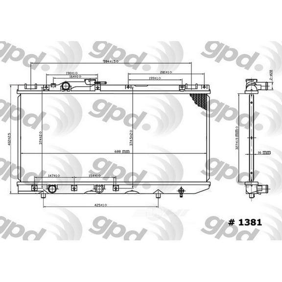 Radiator Fits select: 1991,1993-1994 TOYOTA TERCEL