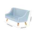 thumbnail image 2 of 1Pcs Modèle de Sofa Miniature Bleu Ciel pour Enfants 4.5x5.9x13.4 Po, 2 of 8