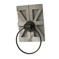 thumbnail image 2 of DOLITY Anneau Porte-Serviettes Mural Rustique pour Hôtel Entrée Décoration Maison Gris, 2 of 9