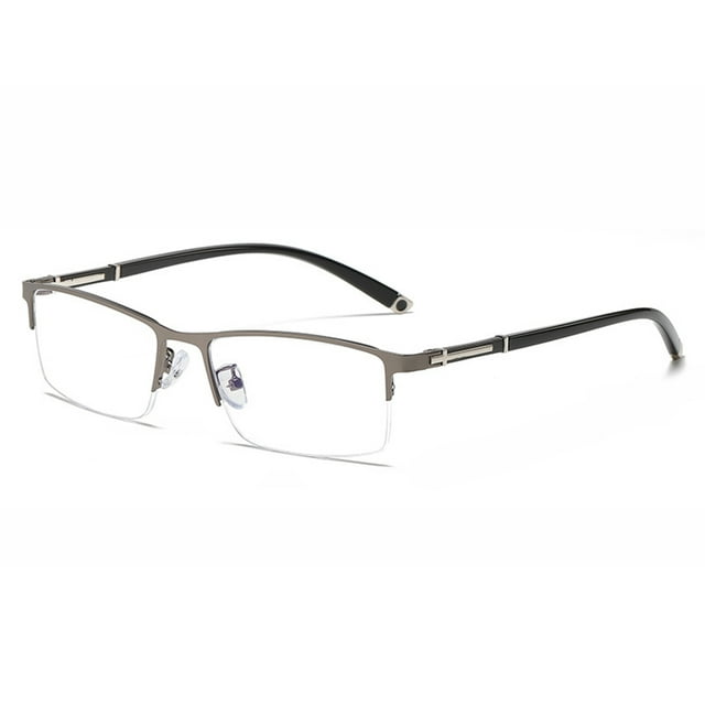Hi,Fancy Photochromic Reading Glasses Progressive Multifocal Anti Blue Light Eyeglasses Lightweight Portable Eyewear Blocking Glasses Gray Gradient Grey Len