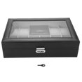 thumbnail image 2 of Watch Box Organizer ,Watch Cases For Men  Box Jewelry Box 8 Slots PU Leather Watch Storage Case Jewelry Display Box Holder Organizer, 2 of 8