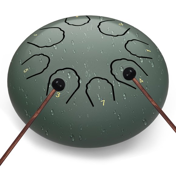 Tambor de acero Rain Drum MENGBEI de 6 pulgadas para jardín