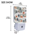 thumbnail image 4 of Yayeee LED Plug in Night Light for The Home with Auto Dusk to Dawn Light Sensors, 2 Pack, Cartoon Orange Houses, 4 of 6