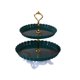 thumbnail image 2 of Soporte de 3 niveles para servir frutas, postres y aperitivos | Bandeja resistente para exhibir pasteles con base estable | Bandeja decorativa de varios niveles para bodas, fiestas, cocina y hogar, 2 of 6