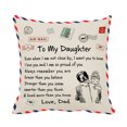 thumbnail image 1 of Toystoory Funda de almohada de piel de melocotón con letras de 45x45cm, diseño personalizado, funda de almohada decorativa, funda de cojín para el Decoración del hogar papa a dor Toystoory HA002997-02, 1 of 1