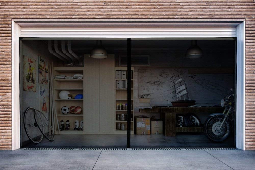 Creative Garage Door Net with Simple Design