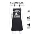 thumbnail image 2 of Funny Aprons Black Kitchen Chef Apron, 2 Pockets Adjustable Neck Strap, for Cooking Baking BBQ Birthday Gifts, 2 of 6