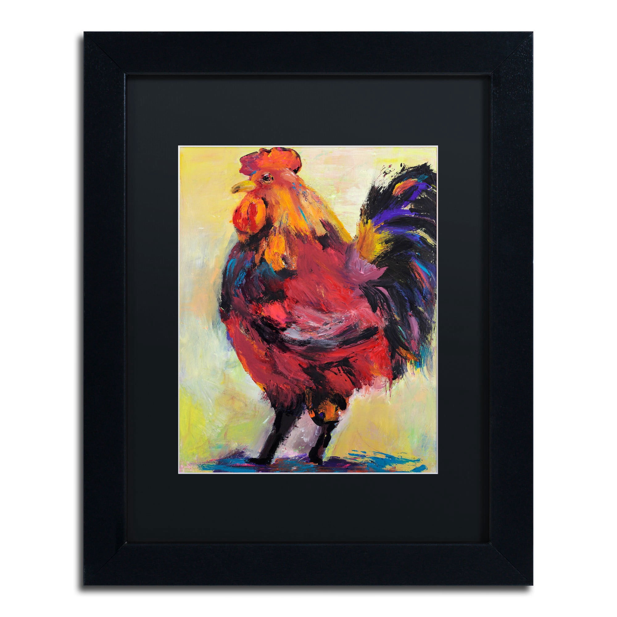 Trademark Fine Art "In Command" Canvas Art by Pat Saunders-White, Black Mat, Black Frame