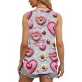 thumbnail image 5 of GERsome Womens Floral Tank Tops Sleeveless V Neck Loose Fit Flowy Tee Shirts Summer Tank Blouses for Women S-3XL, 5 of 5