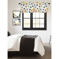 thumbnail image 3 of Kitchen Valances for Window, Dragonflies Spiders Butterfly Light Filtering Rod Pocket Valance Curtain, Seamless Insects Theme Short Curtains Window Topper for Bedroom Bathroom Living Room 42x12in, 3 of 9
