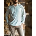 thumbnail image 2 of Banded Five Oaks Hooded Henley T-Shirt Smoke in size Large, 2 of 7