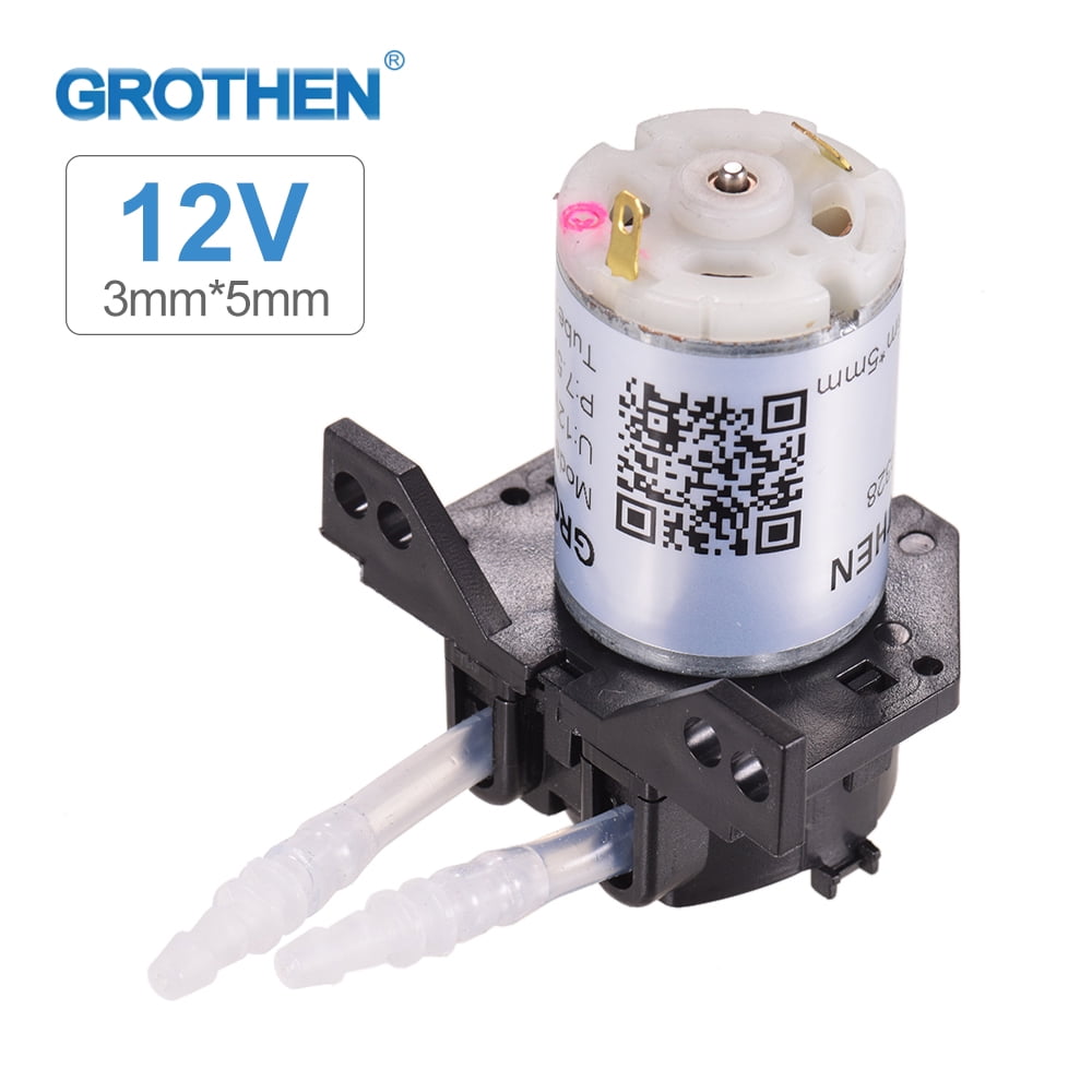 GROTHEN DC 12V Dosing Pump Peristaltic Pump Mini Water Liquid Pump