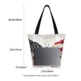 thumbnail image 5 of Fotbe American Flag Butterfly Wall Pattern Beach Tote,Shoulder Handbag,Spacious Tote Bag,Lightweight Travel Bag,Versatile Shopping Bag, 5 of 9