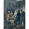 thumbnail image 3 of John Lewis Krimmel 19x24 Black Modern Framed Museum Art Print Titled - Nightlife in Philadelphia-An Oyster Barrow in Front of the Chestnut Street Theater (1811-Ca. 1813), 3 of 5
