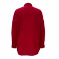thumbnail image 2 of Ropa de Playa Ocean Pacific para Mujer Camisera Manga Larga Oversize con Corte en Costados, Tipo Lino Rojo Talla CH, 2 of 4
