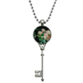 thumbnail image 1 of Dewdrop Pendentif Nature Image Collier Vintage Clé en Argent Bijou, 1 of 3