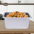 thumbnail image 3 of Aiqidi 6-Pack 1/2 Size Rectangular Steam Table Pans Stackable Stainless Steel Catering Containers Hotel Buffet Pans(33x26x15), 3 of 12