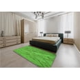 thumbnail image 5 of Ahgly Company Machine Washable Indoor Rectangle Transitional Dark Lime Green Area Rugs, 7' x 9', 5 of 7