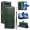 Darkgreen, variant on for iPhone Air Wallet Case, PU Leather Flip Cover with Kickstand, Magnetic Closure Wrist Strap 3 Card Slots & 1 Cash Pocket Shockproof Full Body Protection for iPhone Air, Red