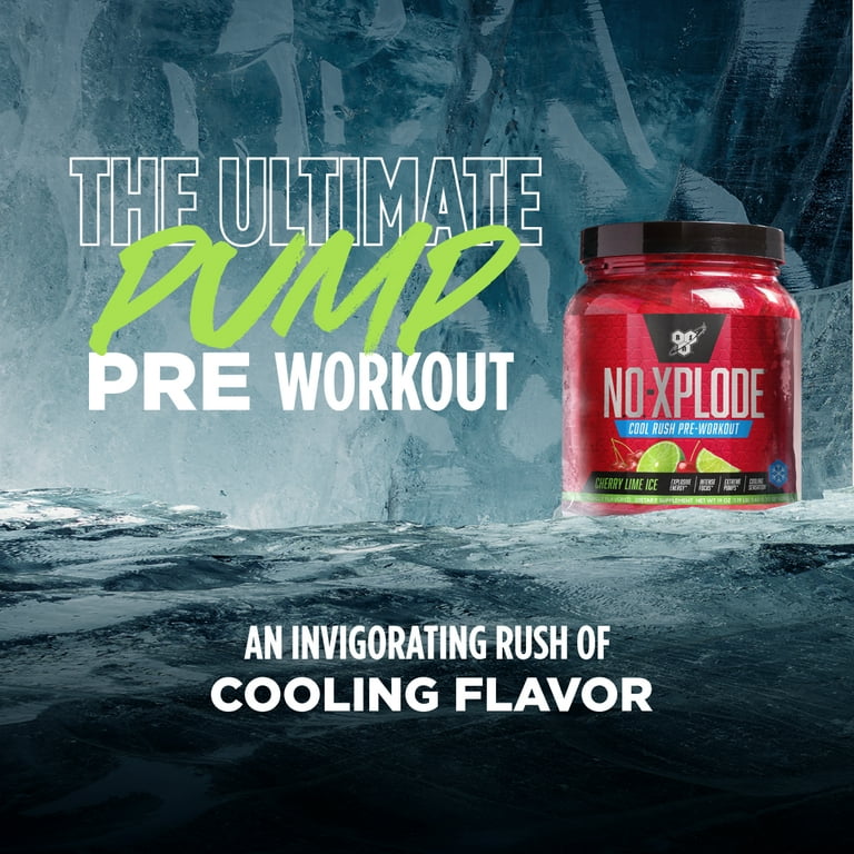 BSN N.O.-XPLODE Cool Rush Pre Workout Powder, Preworkout Energy