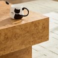 thumbnail image 6 of 43" Wooden Coffee Table with Decal Pattern, Modern Rectangle Center Table with Sturdy Pedestal, Freestanding Floor Sofa Table for Office, Apartment, 6 of 8