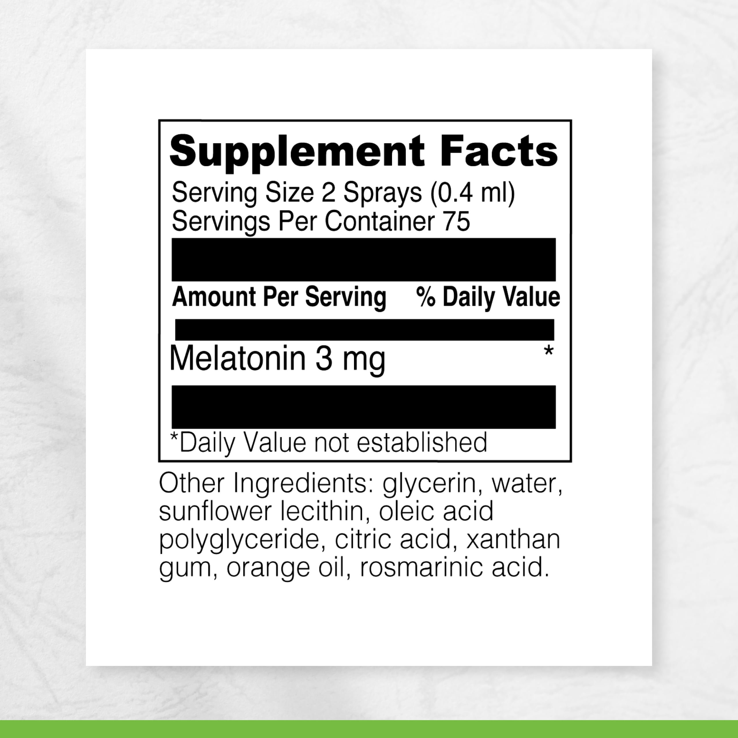 DaVinci Labs Liposomal Melatonin Spray - Support Sleep & Immune System* - 75 Servings - 30 ml