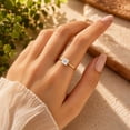 thumbnail image 6 of vylahjewellery Princess Cut Moissanite Solitaire Engagement Ring 10K Vermeil Yellow Gold Classic Promise Ring Wedding Gift for Her, 6 of 8
