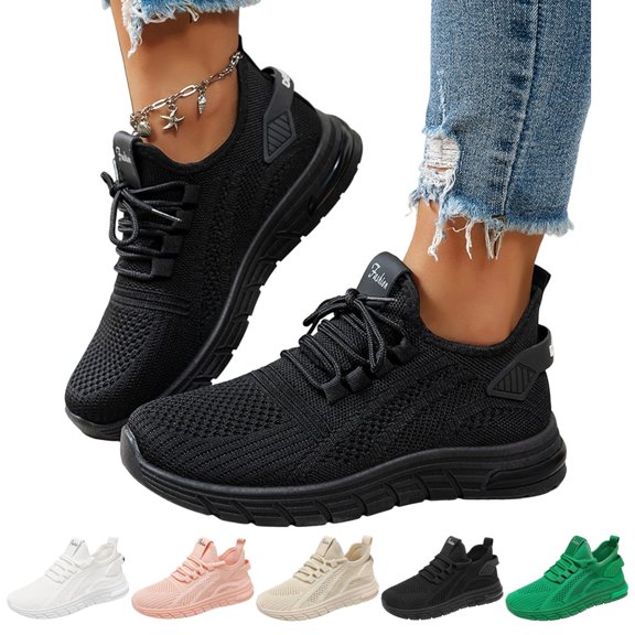 IEMIEMIEM Orthopedic Sneakers for Womens Breathable Fashion Slip On Walking Shoes Non Slip Casual Lightweight Tennis Gym Workout Shoe 5 wide
