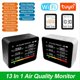 thumbnail image 2 of Probador de Calidad del Aire 13 en 1 Tuya WIFI CO2/TVOC/HCHO/PM2.5/PM1.0/PM10/Temperatura/Humedad/Fecha/Alarma/Cronómetro Medidor de CO2, 2 of 8