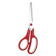 Scissors, 8" Multipurpose Scissors Bulk 3-Pack, Ultra Sharp Blade Shears, Comfort-Grip Handles, Sturdy Sharp Scissors for Office Home School Sewing Fabric Craft Supplies, Right/Left Handed