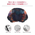 thumbnail image 3 of KLL Starry Sky Meditating Fox Pattern Shower Cap & Bath Cap for Women,Reversible Oversized Waterproof Shower Caps for all Hair Lengths,Elastic Reusable Bathing Hair Cap, 3 of 6