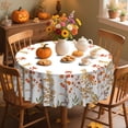 thumbnail image 1 of Fall Tablecloth 70x70 Inch, Round Thanksgiving Autumn Harvest Maple Leaf Table Cover for Party Picnic Dinner Decor, 1 of 6