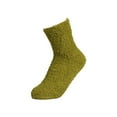 thumbnail image 3 of Clearance! Beshee Socks for Women, Women's Solid Color 2 Pairs Plush Socks Winter Solid Color Thickened Floor Sleeping Plush Socks Womens Socks Army Green, 3 of 3
