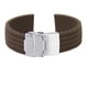 thumbnail image 1 of Reloj Correa Banda Buzo Buceo jinwen Caucho Silicona Impermeable 20mm Café Unisex, 1 of 8