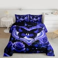 thumbnail image 2 of Castle Fairy Flying Butterfly Twin Comforter Sets,Romantic Love Heart Bedding Set, 2 of 8