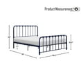 thumbnail image 4 of OakvillePark Umatilla Metal Platform Bed, Full, Navy Blue, 4 of 5