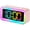 Light Pink, variant on Loud Alarm Clock for Bedrooms with Dynamic RGB Night Light,Heavy Sleepers Adults,Dual Alarm,Dimmer,USB Charger,Small Bedside Digital Clock with Led Display for Kids,Teens,Seniors (Black)