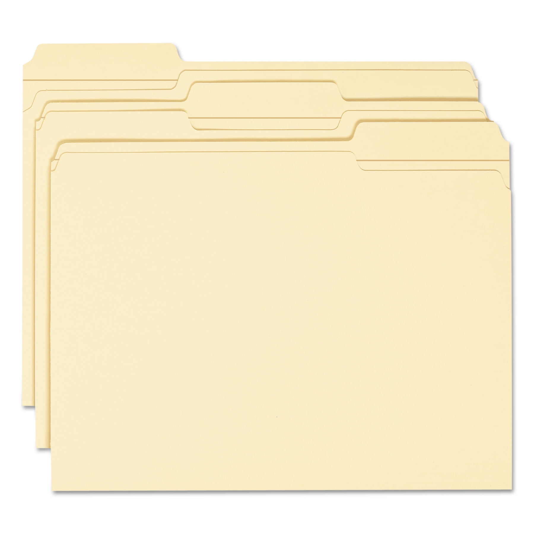 Smead Manila Folders Reinforced 1/3 Cut Tab 100/BX Letter (10334)