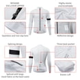 thumbnail image 4 of Nuevo Jersey de manga larga blanco de otoño, ropa de carrera para hombres, Jersey de ciclismo, ropa de ciclismo de carretera de equipo profesional, malla transpirable, 4 of 5
