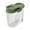 Green, variant on 2L Airtight Pet Food Storage Container - Dry Food Holder for Dog Cat Food, Rice, Cereal & Flour, Kitchen Pantry Organizer with Secure Lid, Anti-Moisture Home Storage Solution