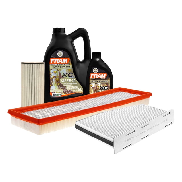 Kit De Aceite Sintético 5W30 Compatible con Kit De Afinación Sin Bujías Volkswagen Beetle L5 2.5L del 2012 al 2014