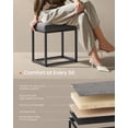 thumbnail image 6 of SONGMICS HOME LUIZ Collection - Ottoman Footstool Rectangle Ottoman Vanity Chair Stool Footrest Reversible Top Side Table Dove Gray, 6 of 6