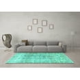 thumbnail image 3 of Ahgly Company Indoor Rectangle Persian Turquoise Blue Traditional Area Rugs, 8' x 12', 3 of 4