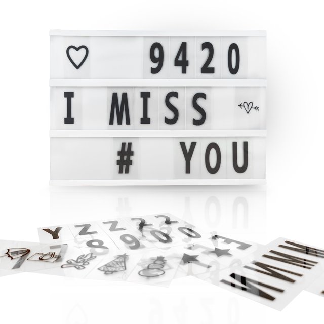 Cinema Light Box A4 Size LED Light Message Board for Home Decor Wedding