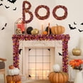 thumbnail image 4 of Guirnalda de oropel para Halloween, Lairyan, 15 m, naranja brillante, negro y morado, 4 of 8