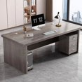 thumbnail image 2 of Living Room Setup Office Desk Storage Shelf Writing Study Computer Desks Floor Standing Escritorios De Ordenador Home Furniture My Lux Decor Round, 2 of 30