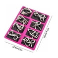 thumbnail image 3 of Metal Wire Brain Teaser Puzzles, Iq Logic Games for Adults And Teens, Challenging Disentanglement Puzzles for Focus And Problem Solving, Classic Mind Game, 3 of 8